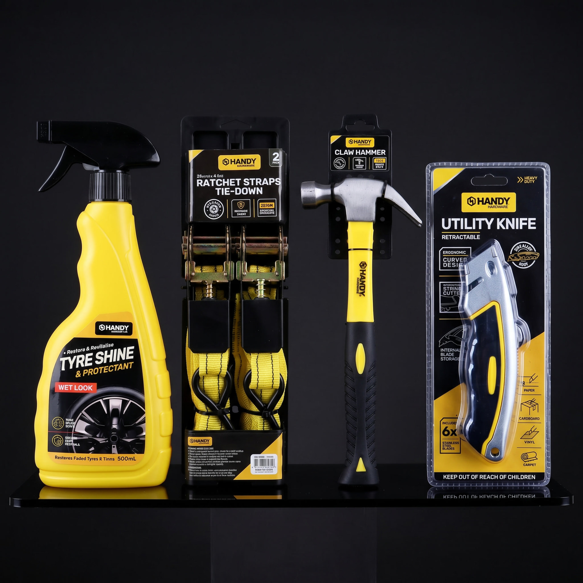 Handy Hardware tools and hardware packaging range designed by Webfx2 Digital
