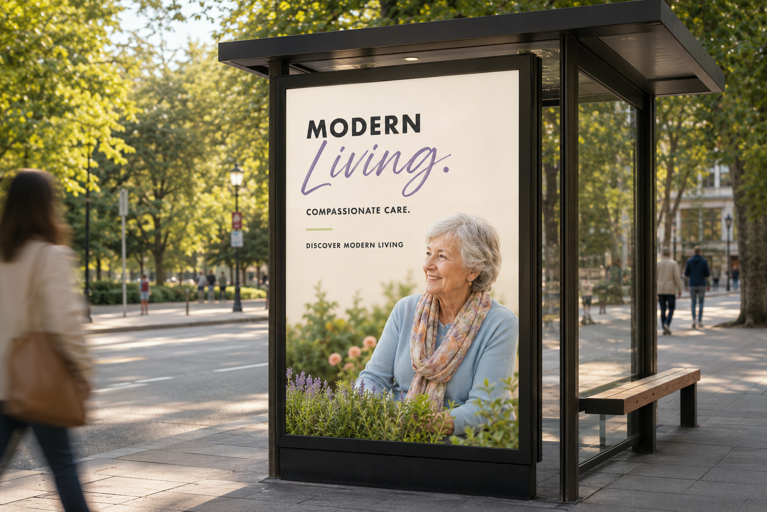 Modern Living Aged Care Billboard — Brand and Marketing project by WFX2 Digital