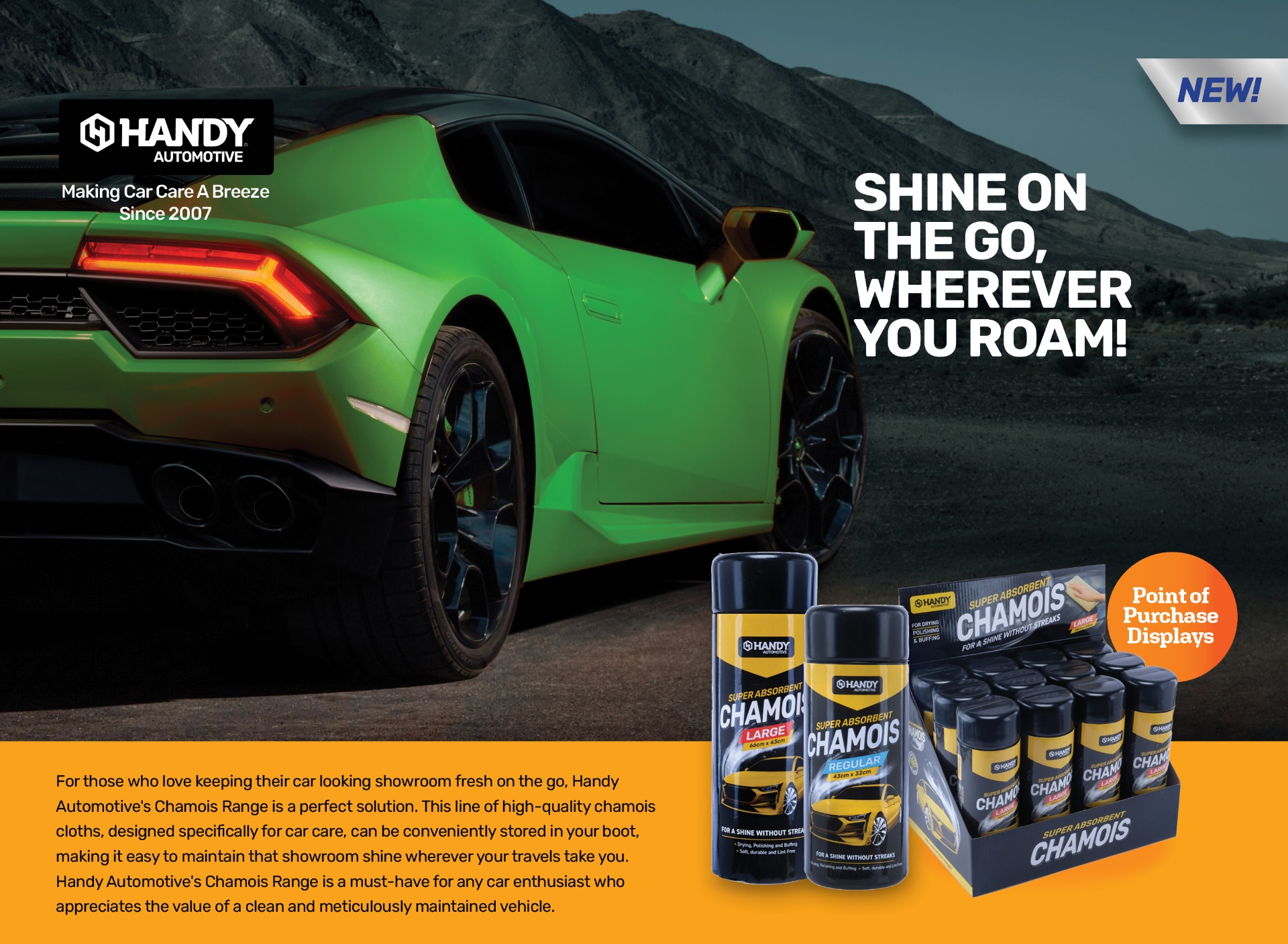 Handy Automotive Chamois — Brand and Marketing project by WFX2 Digital