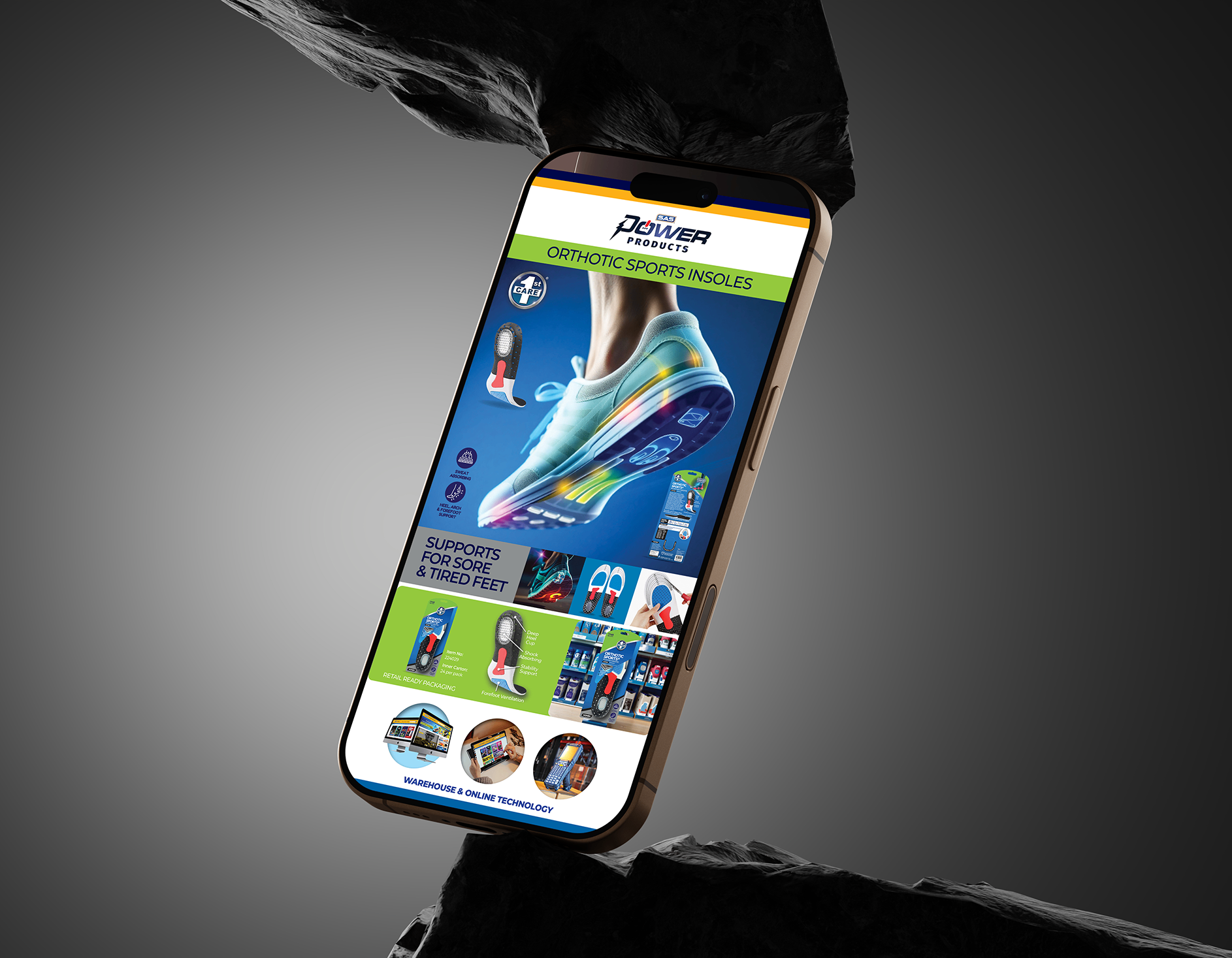 1st Care Insoles EDM Campaigns — EDM Design project by WFX2 Digital