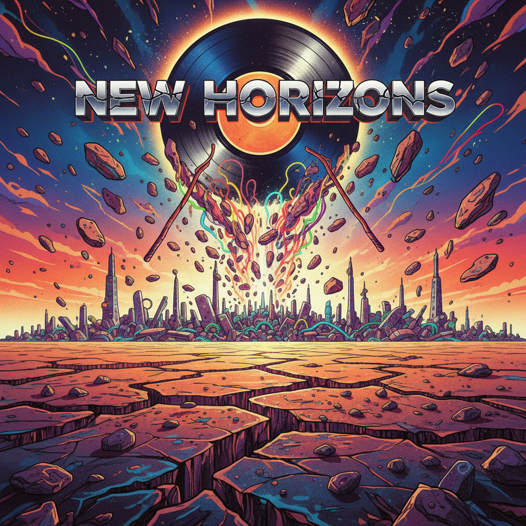 New Horizons, Old Shadows — audio jingle cover artwork by WFX2 Digital