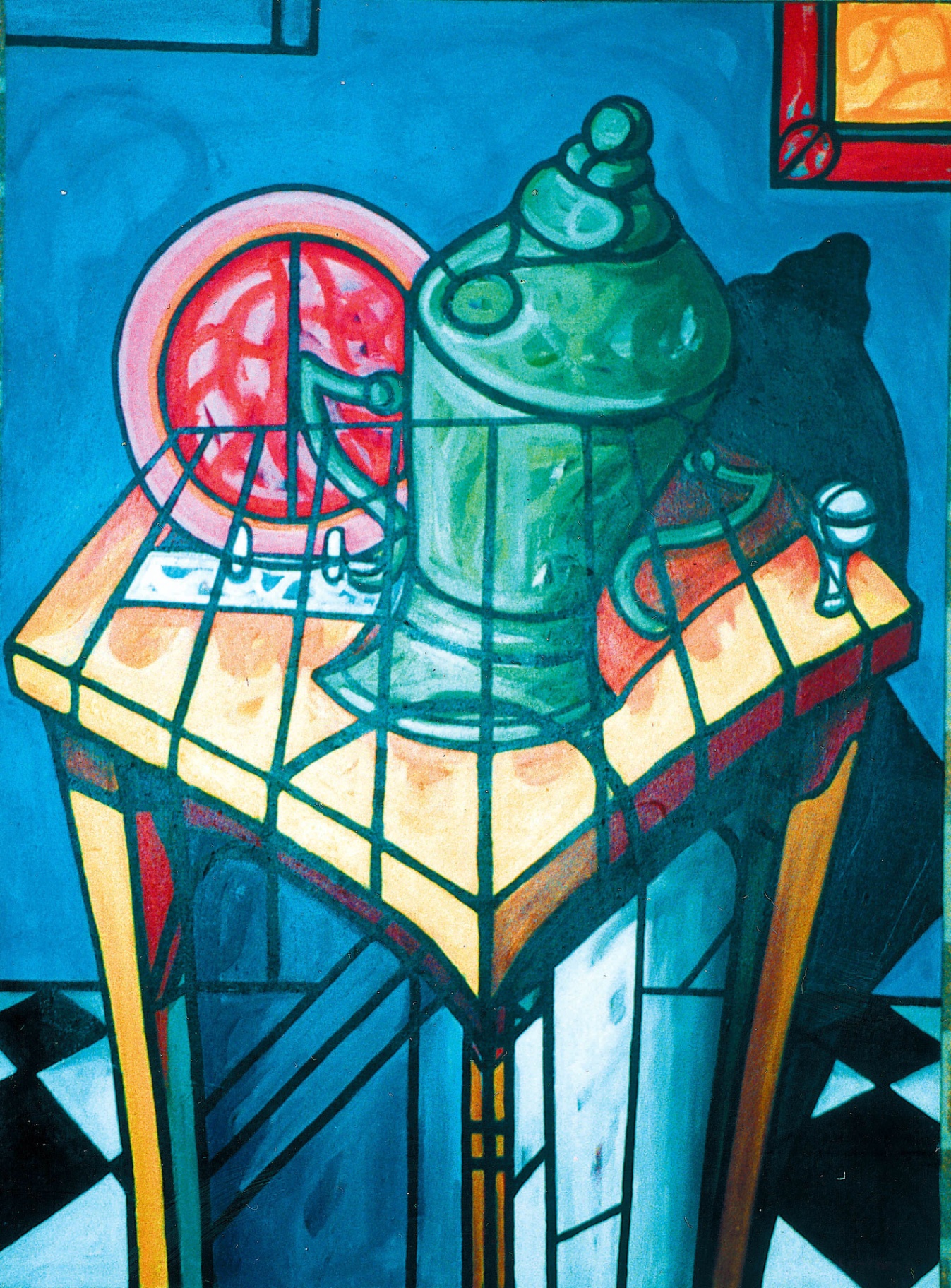 Teapot & Tomato — Oil on canvas