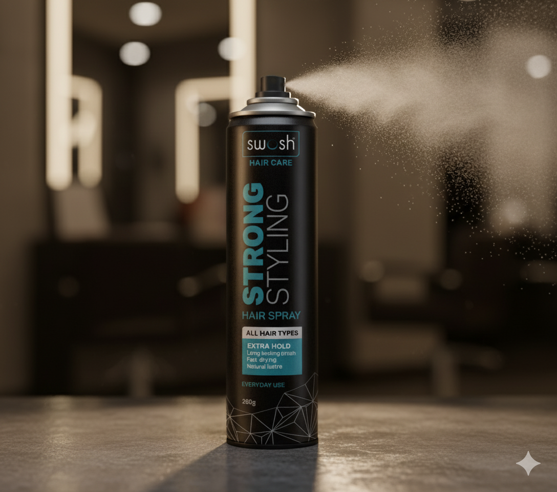 Swosh Hair Spray — Packaging Design project by WFX2 Digital