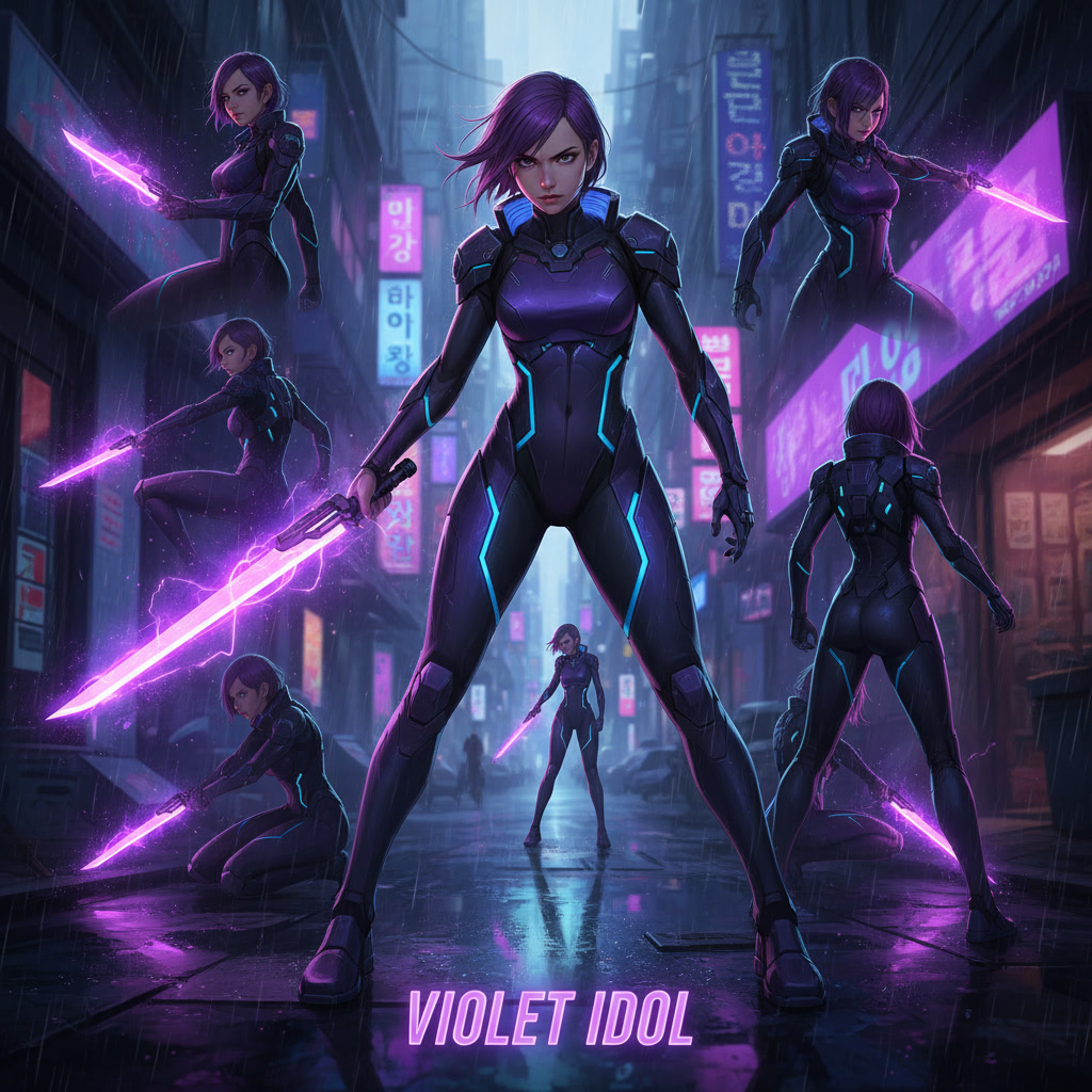 Violet Idol — audio jingle cover artwork by WFX2 Digital