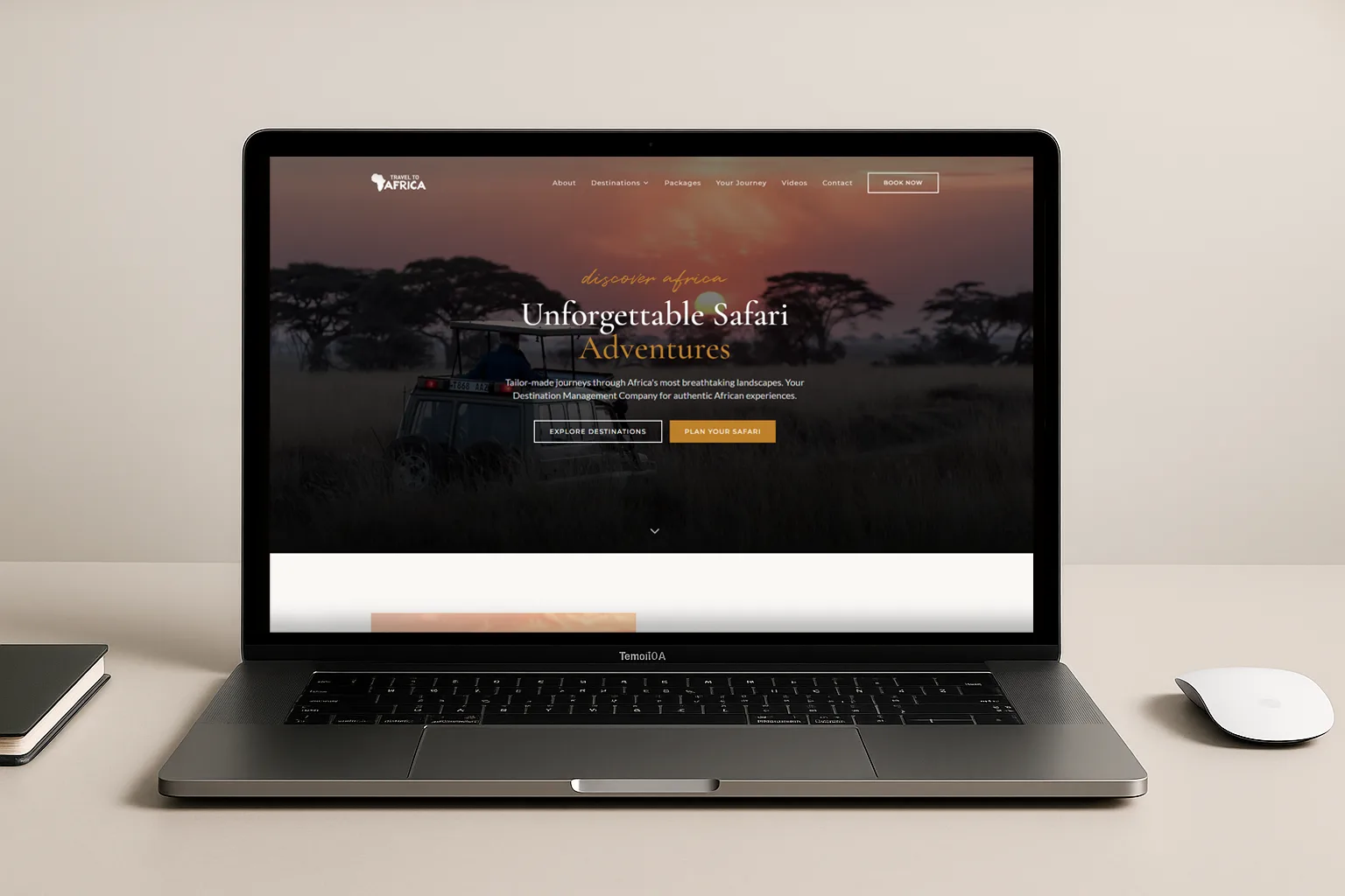 Travel to Africa Website — Website Design project by Webfx2 Digital